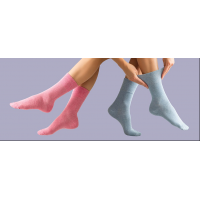 Kaus kaki merah muda dan biru dari pemasok kaus kaki diabetes terkemuka, GentleGrip.