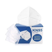Masker wajah KN95 dengan efisiensi penyaringan 95%.