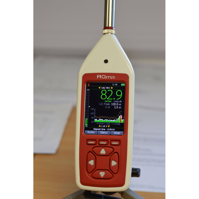 Misuratore Di Livello Sonoro MIC+LINE Con Display Stereo E Visualizzatore Spettro Musicale IR240
