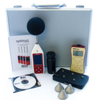 Kit completo di misurazione del rumore per gli addetti alla sicurezza.