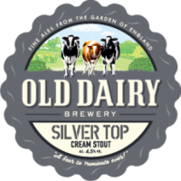シルバートップ：古い酪農醸造所、英国のクリームスタウトの販売代理店による銀トップ