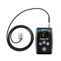 Pulsar Instruments의 핸드 암 진동 측정기 및 가속도계.
