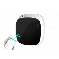 Penyegar udara bilik mandi komersial dengan kawalan aplikasi Bluetooth.