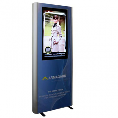 Digital signage advertising van Armagard