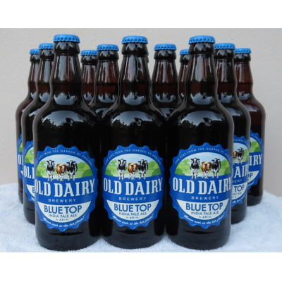 blå topp 4,8% ipa. engelske bryggeriene produserer flaske håndverket øl