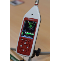 Łatwe w obsłudze narzędzie do pomiaru narażenia na hałas firmy Cirrus Research plc.