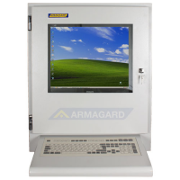 Przemysłowy monitor LCD o Wedge Keyboard