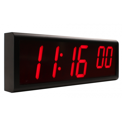 Relógio de parede digital NTP ethernet de seis dígitos