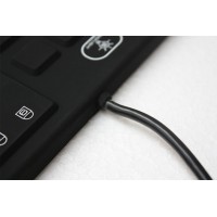 robusto teclado close-up de conexão
