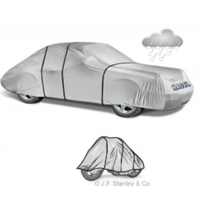 Vadderat hagelbilskydd för bilar och motorcyklar.